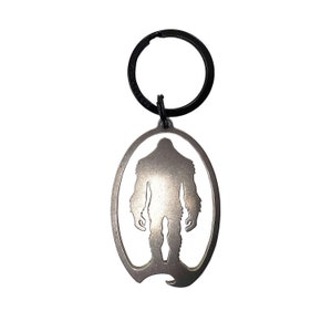 Cryptid Keychain and Bottle Opener - Outdoor Bigfoot Gifts, Designed and Manufactured in the USA, Bigfoot, Sasquatch, Pacific Northwest