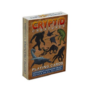Cryptid Creatures Playing Cards - 52 Card Deck - Etsy