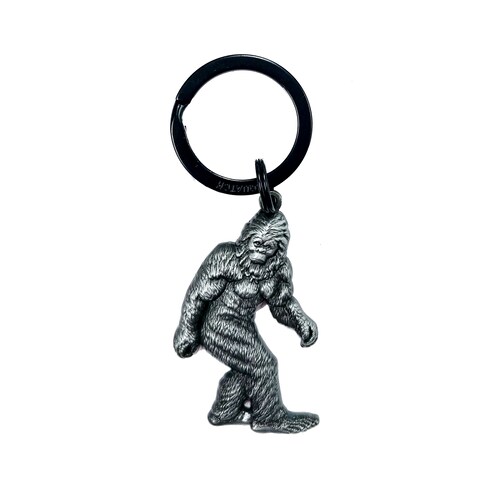 Sasquatch Yeti Bigfoot Sculpted Pewter Keychain Perfect Etsy