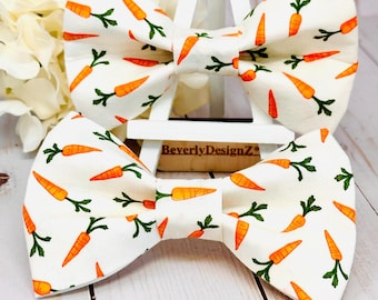 Noeud papillon de Pâques pour chien, noeud papillon chien carotte, cadeau chiot chien, noeud de collier de chien, noeud papillon garçon chien, tailles très petites à grandes, noeud papillon chat de Pâques