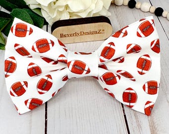 Nœud papillon football pour chien, accessoire pour chien footballeur, cadeau nœud papillon pour chiot, nœud papillon pour collier de chien, nœud papillon pour mini chat, tailles XS à L