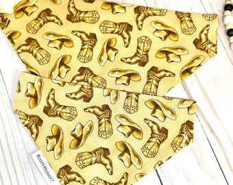 Bandana western pour chien, chapeaux de cow-boy et bottes à enfiler bandana pour animal de compagnie, grand bandana à enfiler pour chien, très petit bandana à enfiler pour chat, cadeau chien
