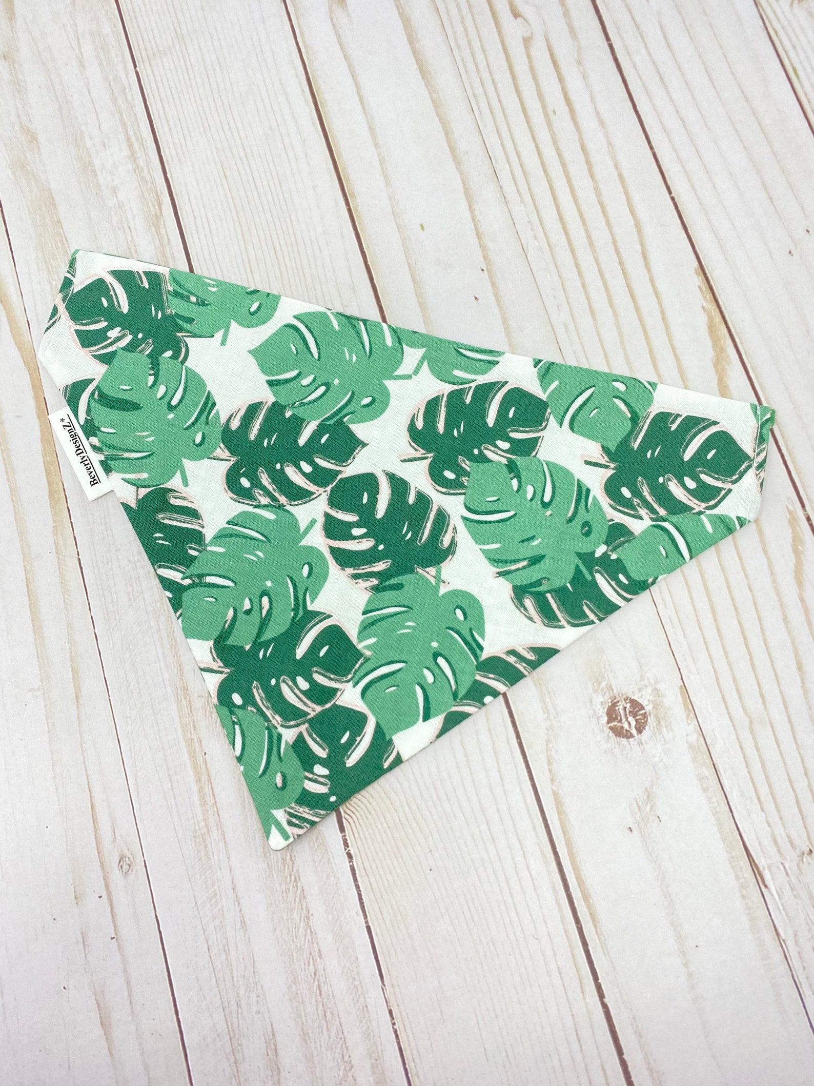 Reversible Hund Bandana grüne Monstera Blätter Slip auf über Etsy