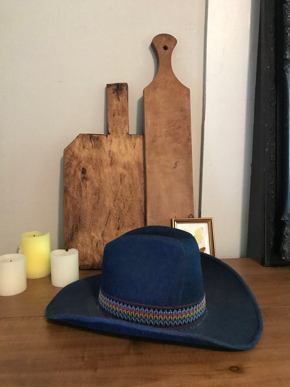 The Duke Collection Vintage Denim Cowboy Hat, Vint