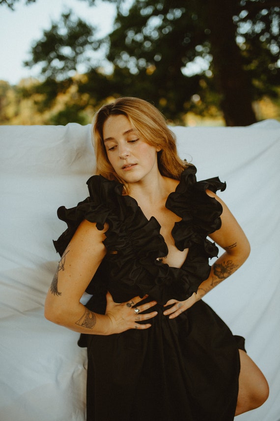 Vintage 80s Prom Dress, Vintage Black Dress, Vinta