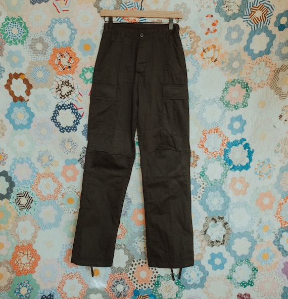 High Rise Army Cargo Pants, Black Army Cargo Pants