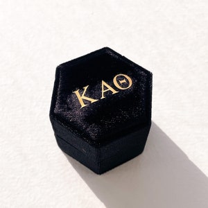 Badge en velours pour club d'étudiantes KAPPA ALPHA THETA | Cadeau pour sororité Theta | Cadeau d'initiation | Journée de la candidature 2025 | Grand/Petit cadeau | Kao