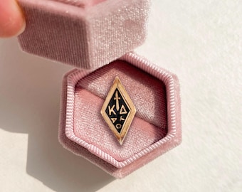 Velvet Badge Box for KAPPA DELTA Sorority | Kaydee Sorority Gift | Initiation Gift | Bid Day 2025 | Big/Little Gift