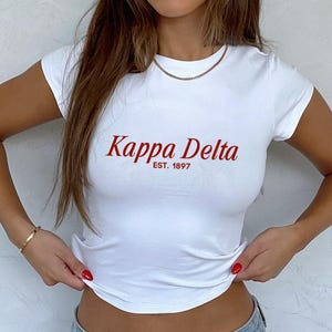Kappa Delta Baby T-Shirt, Sorority Merch, großes kleines Geschenk, griechisches Kleid, Tshirt, Bid Day 2025, Initiationsgeschenk