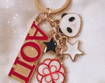 Alpha Omicron Pi Themed Keychain | AOII | Bid Day Gift | Big Little Reveal | Sorority Merch | *Automatic bulk discounts applied in cart*