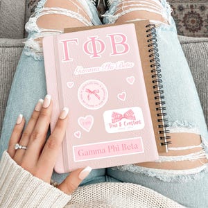 Pacchetto adesivi GAMMA PHI BETA Coquette per laptop, Sorority Bid Day 2025, Big Little Gift, Rush Merch, cancelleria