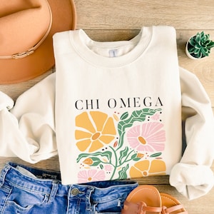 CHI OMEGA Oversized Shirt, Chi O Sweatshirt, Sorority Merch, Hoodie, Bid Day 2025, Gift