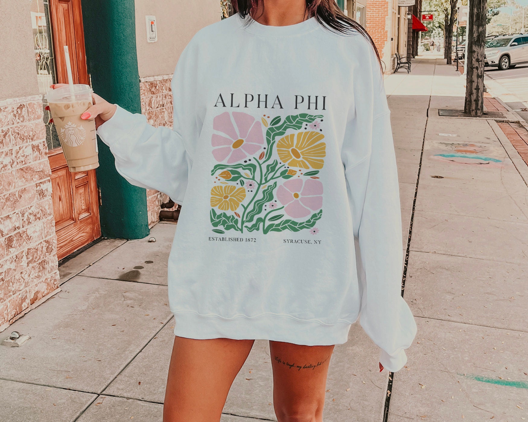 ALPHA PHI Oversized Shirt APHI Sweatshirt Sorority Merch Hoodie Bid Day 2025 Etsy