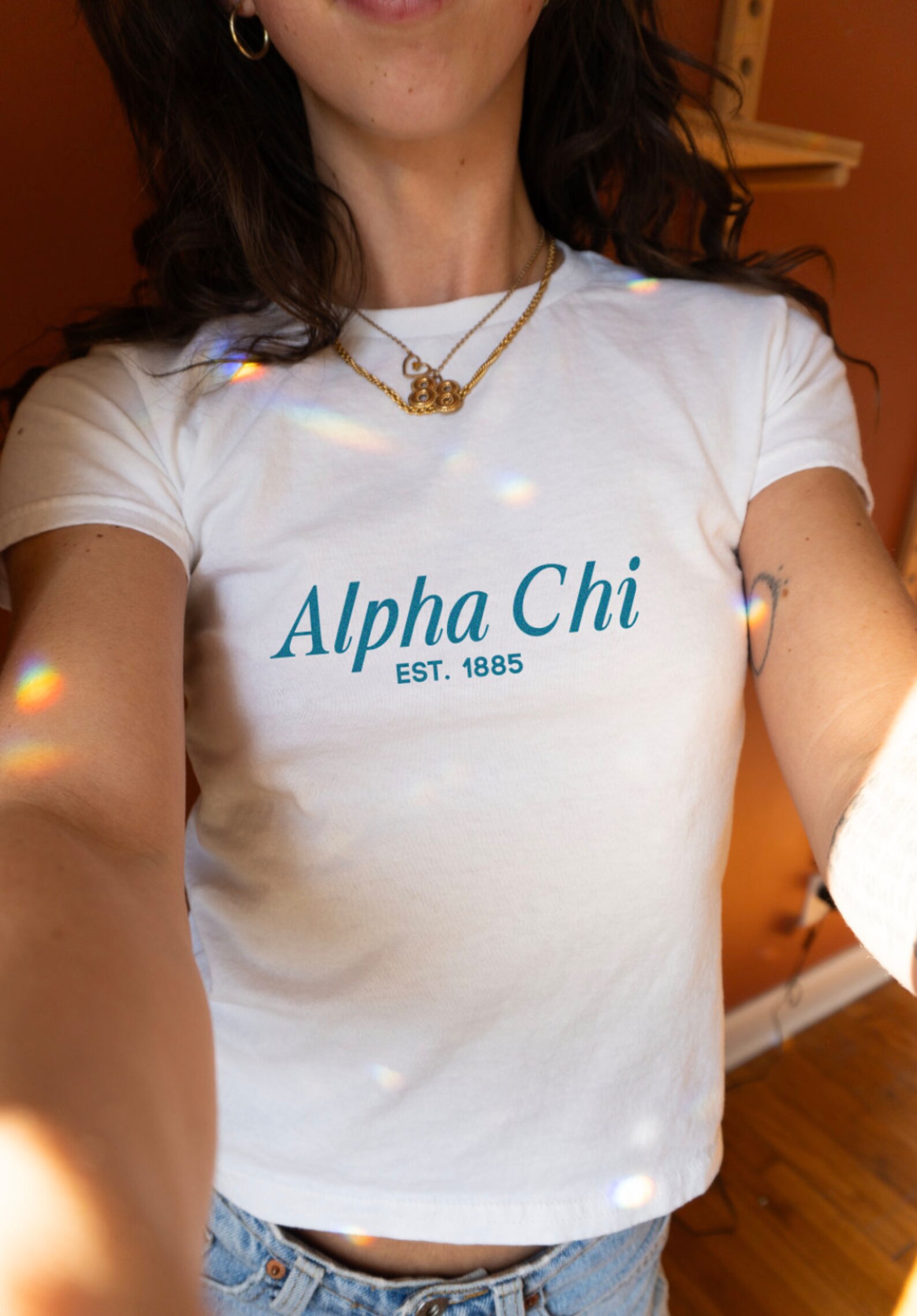 Alpha Chi Baby Tee, Sorority Merch, AXO Big Little Gift, Greek Apparel ...