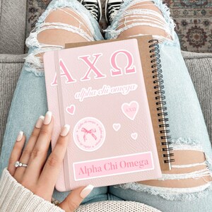 Pacchetto adesivi ALPHA CHI Coquette per laptop, Sorority Bid Day 2025, Big Little Gift, Rush Merch, cancelleria, Alpha Chi Omega
