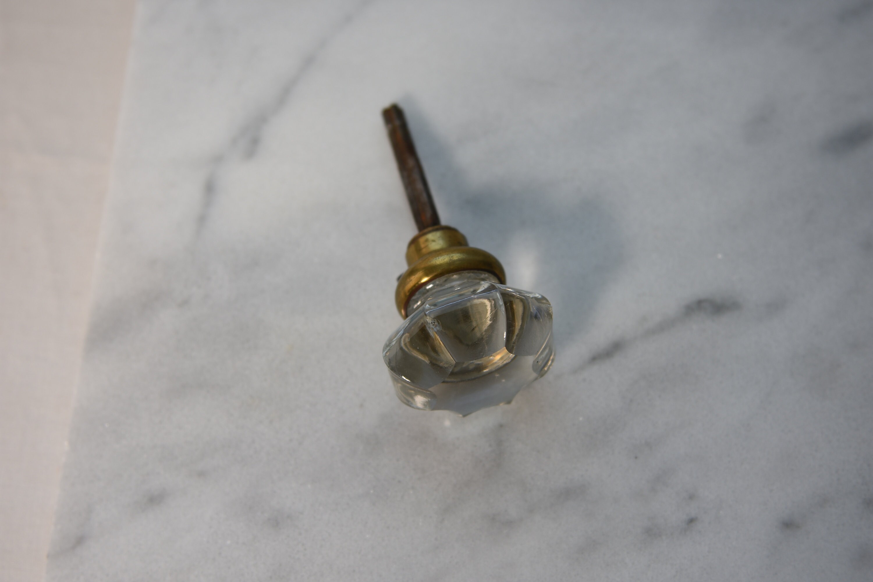 Antique Door Knob Cut Glass 8 Point Crystal Etsy