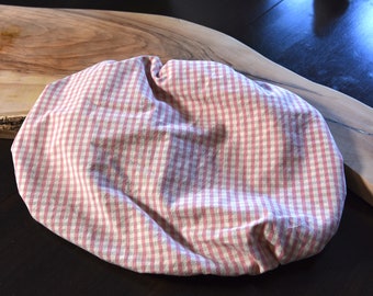 Reusable Rectangular Casserole Cover in Gingham Fabric, Waterproof, Zero Waste, 9 x 14