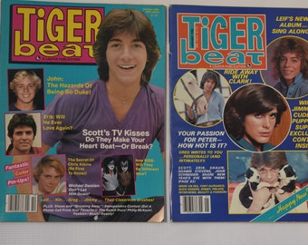 1980 Tiger Beat Magazines, January, October Issues