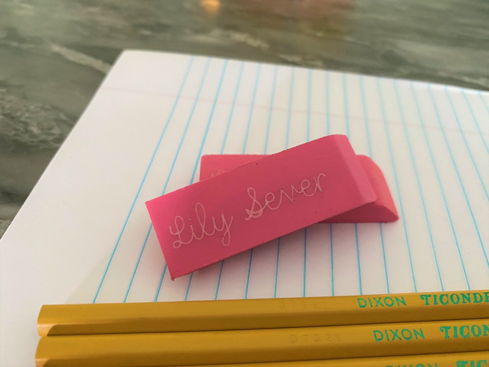 Custom Pencils With Erasers Personalized Pencils Teacher Gift Student