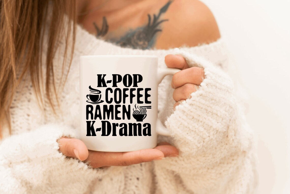 Kpop café ramen kdrama taza de café café taza de café | Etsy