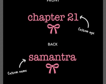 Custom Chapter Birthday Svg Png : Personalize Name & Age, Milestone Book Lover Birthday (Digital Download)