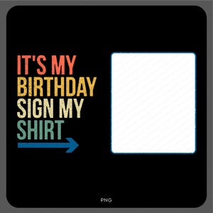 Es ist mein Geburtstagszeichen Mein Hemdsvpng Png, Geburtstagsshirt Kind Mädchen Junge Bday Party Geschenkidee, digitaler Download DTF Sublimation PNG und SVG Cricut