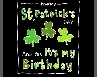Feliz Día de San Patricio (SVG PNG): Diseño divertido de trébol irlandés (descarga digital)