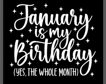 June is My Birthday Yes the Whole Month Svg Png, Funny June