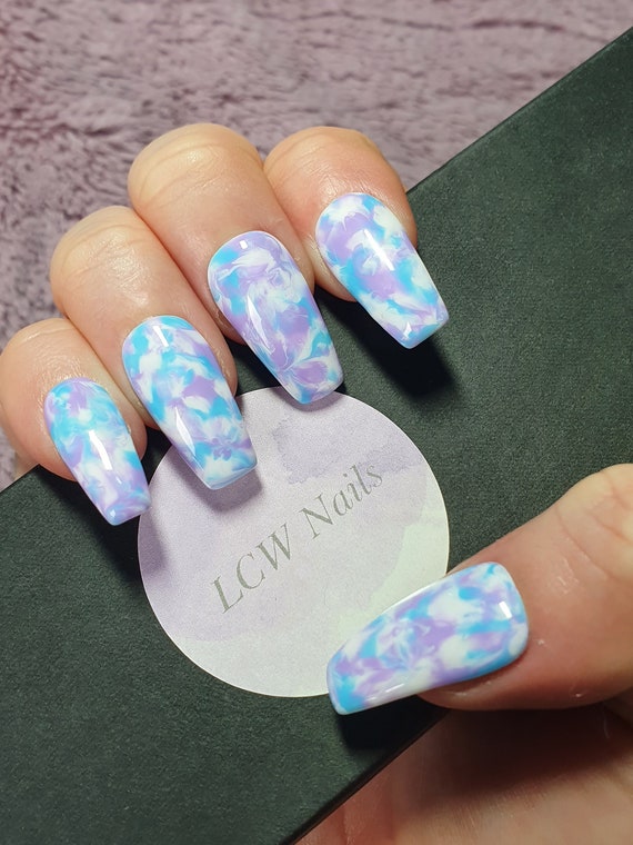 Press on Nails Marble Nails Purple Nails Blue Nails - Etsy Sweden Press on Nails Marble Nails Purple Nails Blue Nails - Etsy Sweden