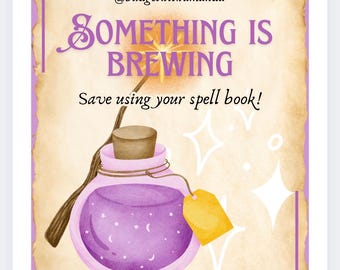 Something is Brewing Savings Challenge Book | Dice Games, This or That & Roll and Save | 10 Savings Challenges + 1 Bonus | Digital Download