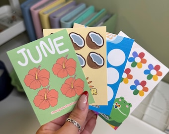 4 Pack TINY SAVINGS CHALLENGES | June Summer Beach Pride Themed