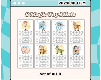 LAMINATED Colorful Magic Toy Mini Savings Challenges | Set of 4 or All 8 Magical Challenges | Low Denominations