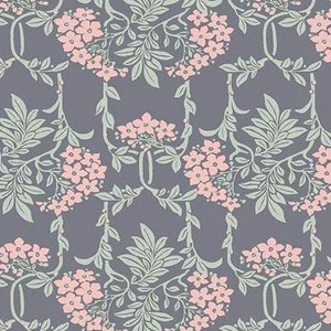 Hesketh House Nouveau Mayflower by Liberty of London Quilting Fabric - 100% cotton -  1/2 YD CUTS