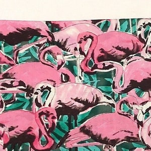 Packed Tropical Flamingos Quilting Fabric - 100% cotton -  Fat Quarter Cuts