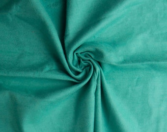 BY THE 1/2 YARD 1666-5408 Bermuda Turquoise Flannel Fabric 100% cotton