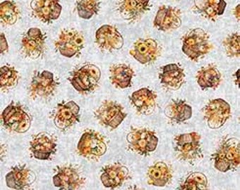 Autumn Baskets 30600 K  by QT Fabrics Quilting Fabric - 100% cotton -  1/2 YD CUTS