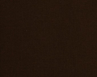 Tecido de flanela marrom escuro liso - 100% algodão - vendido por 0,5 jarda