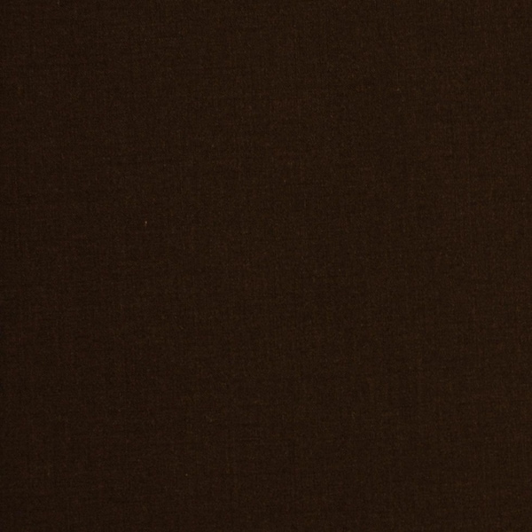 Solid Dark Brown Flannel Fabric - 100% cotton -  BY THE 1/2 YARD P4200