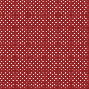 Små prickar på rött quilttyg - 100 % bomull - 1/2 YARD CUTS