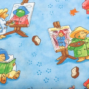 Paddington Bear di Quilting Treasures 2007 Tessuto per trapuntatura - 100% cotone - - RARO OOP