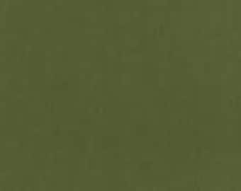 Olive Green Flannel Fabric - 100% cotton -  BY THE 1/2 YARD 1465-3026