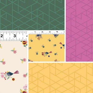 &quot;5 Teile Fat Quarter &quot;&quot;Rosenholz&quot;&quot; Quiltstoff - 100% Baumwolle - zum Basteln, Puppenbau, Quilten etc.&quot;