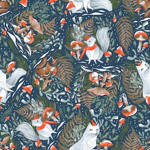Frosty Forage by Dear Stella - 100% cotton  - Sold by the 1/2 yard