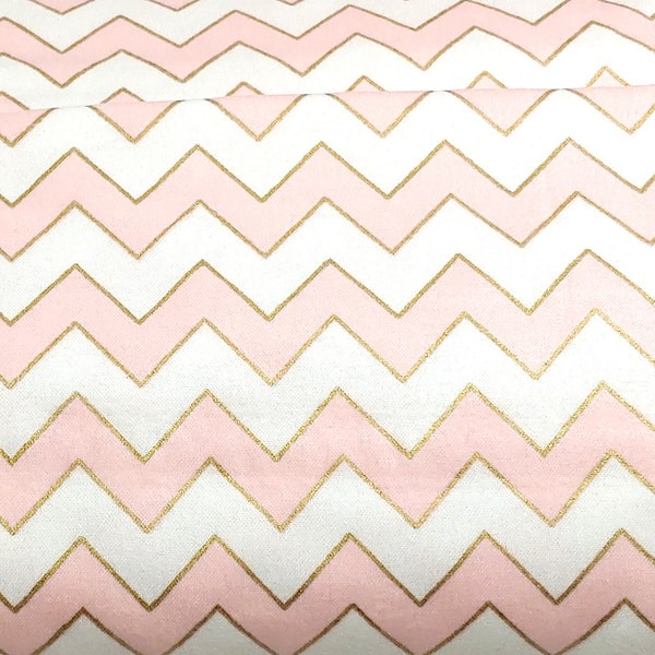Pink Chevron Fabric Etsy