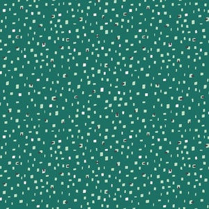Modern Green Geo Print Ditsy Pine 1446 Quilting Fabric - 100% cotton - great for crafting, doll making, quilting 1/2 YD CUTS