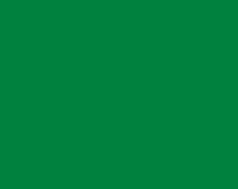 Tela de franela verde Kelly brillante lisa A4200-10S - 100% algodón - 1 yarda 13"