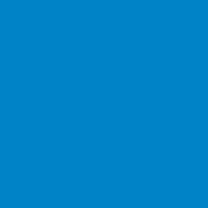 Solid Electric Blue Flannel Fabric - 100% cotton -  BY THE 1/2 YARD