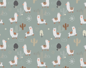 Llamas/Alpacas Quilting Fabric by Clementine & Fiona  - 100% cotton - great for crafting, etc.