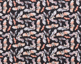 Toil and Trouble Bats by Dear Stella Halloween Quilting Fabric- 100 % cotton - quilting; crafts -  BY THE 1/2 YARD