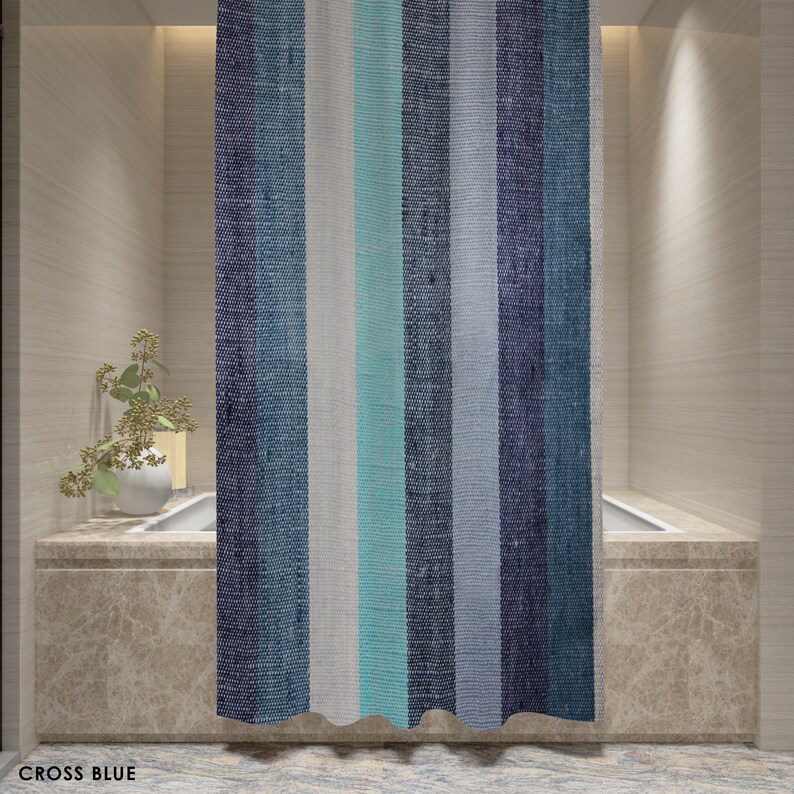 Linen Shower Curtain Etsy